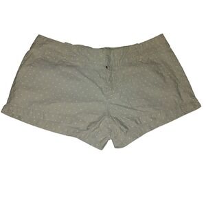 Aeropostale Womens Khaki Polka Dot  Shorts Tan Size 7/8